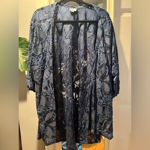 LuLaRoe Lace Kimono - Size L
